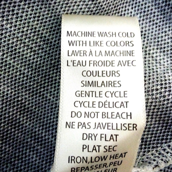 2 For $35 MAX Studio Norstroms Checker Knit top 3/4 Slv Black/wh  Sz S LIKE NEW - Picture 8 of 14